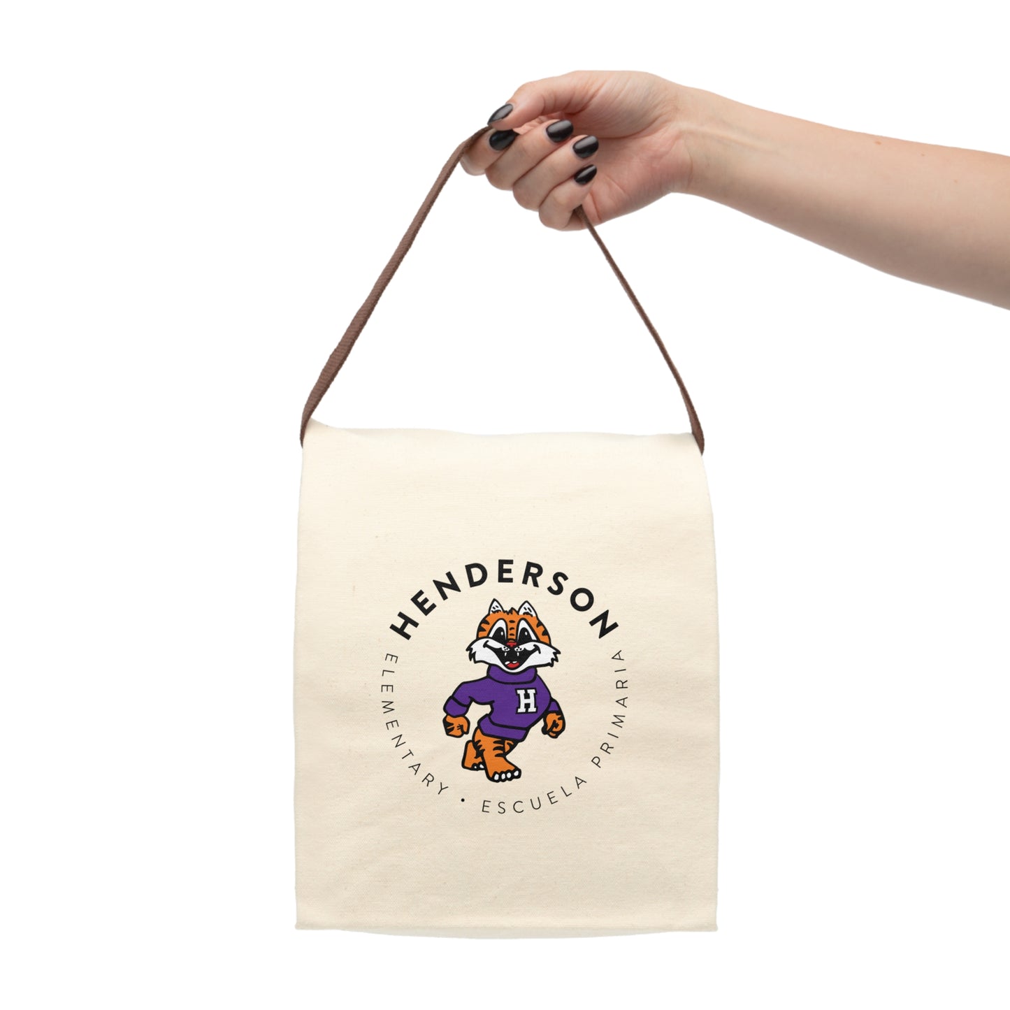 Canvas Lunch Tote Bag with Strap