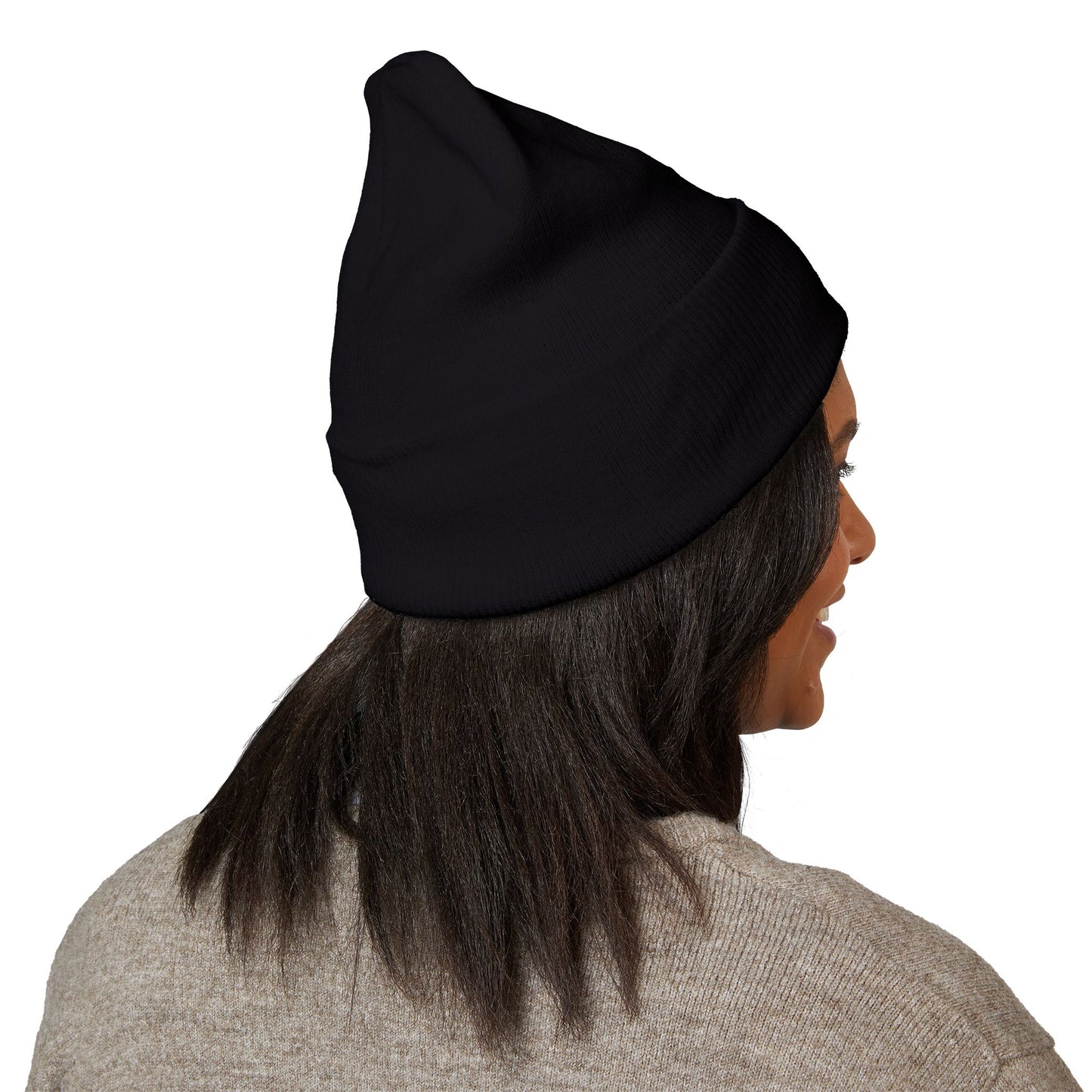 Embroidered Tiger Cuffed Beanie