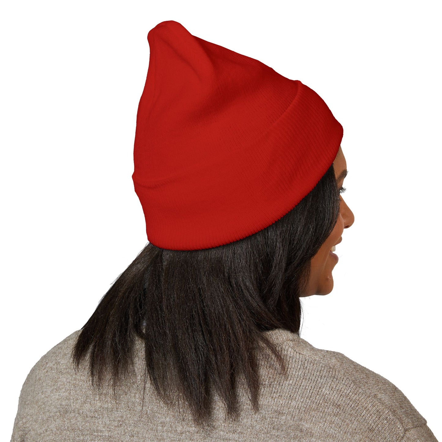 Embroidered Tiger Cuffed Beanie