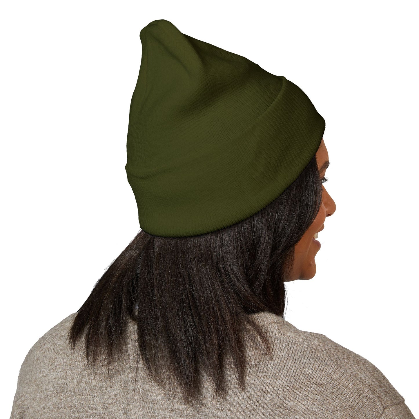 Embroidered Tiger Cuffed Beanie