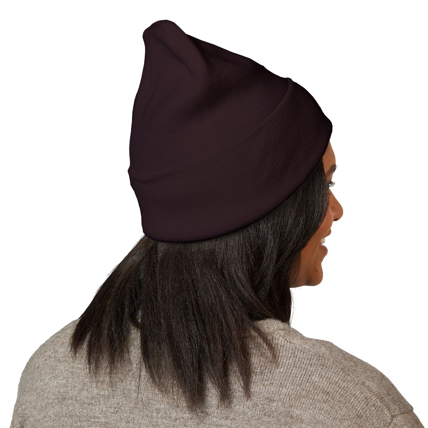 Embroidered Tiger Cuffed Beanie