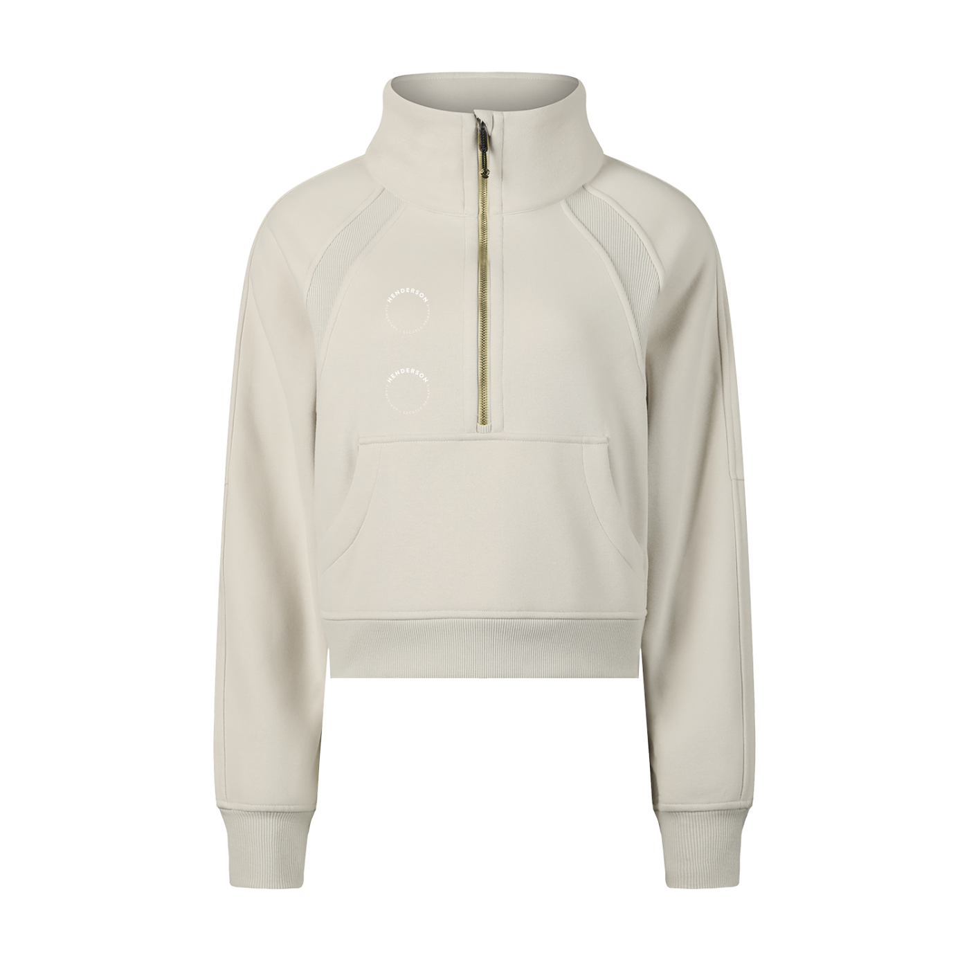 Women's Cropped Half-Zip Sweatshirt