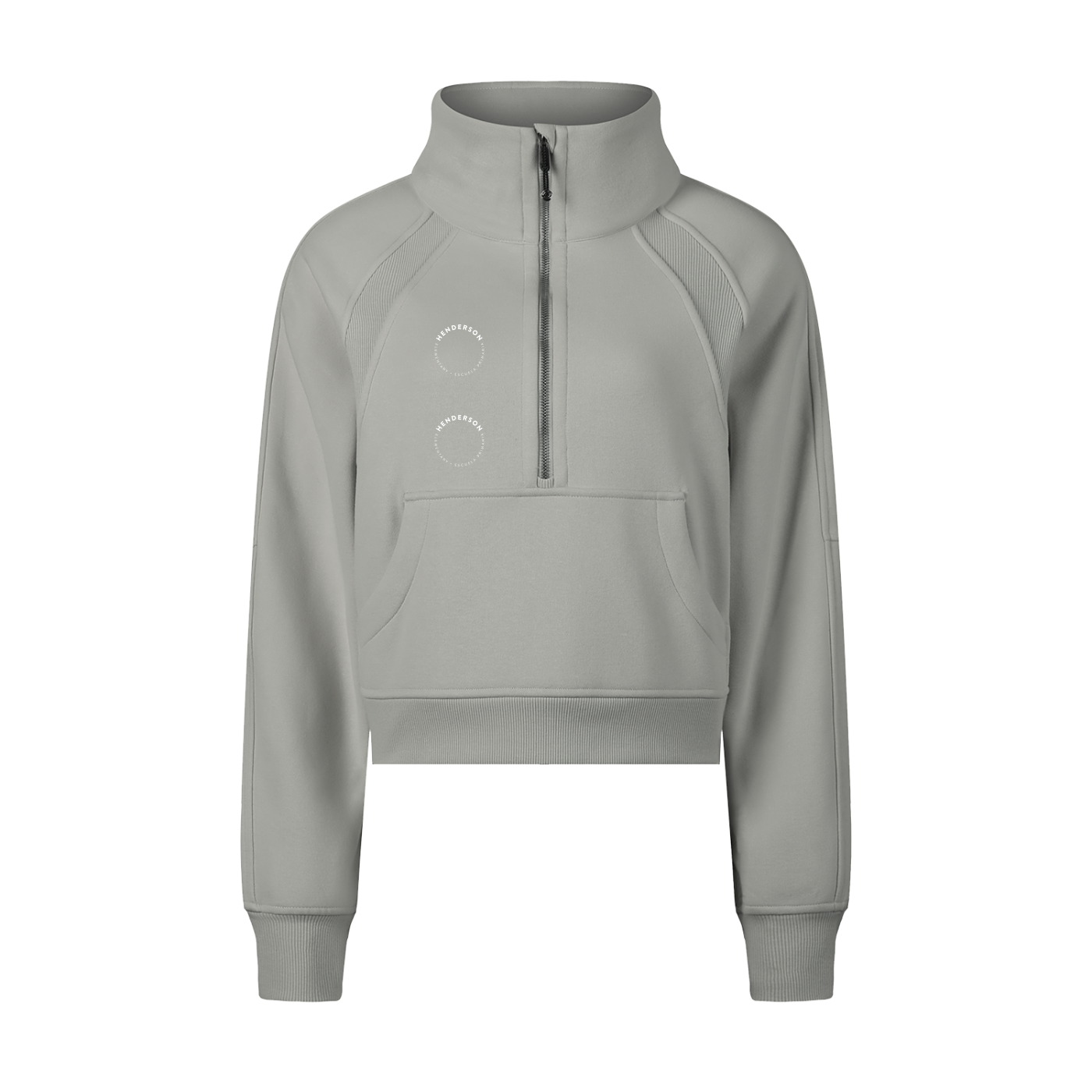 Women's Cropped Half-Zip Sweatshirt