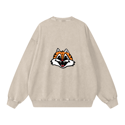 Snow Washed Oversized Sweatshirt