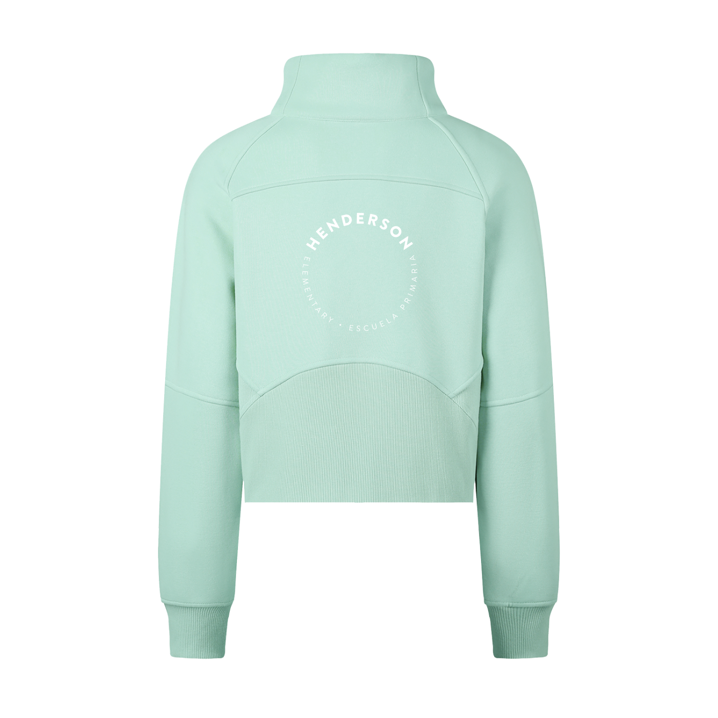 Women's Cropped Half-Zip Sweatshirt