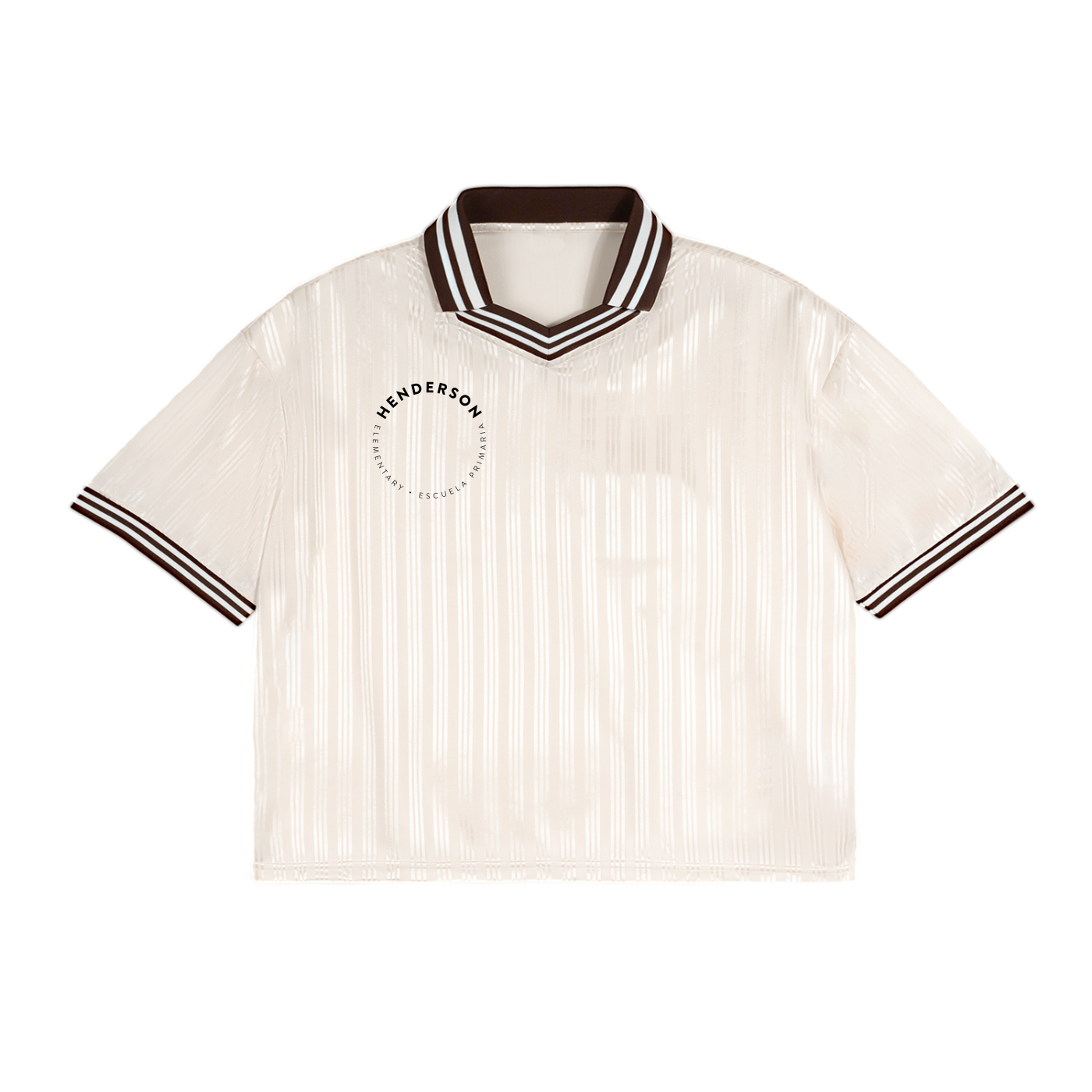 Contrast Stripes Polo Collar T-Shirt