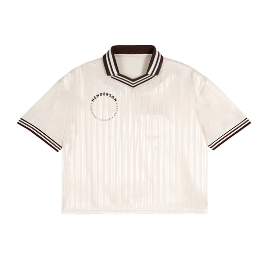 Contrast Stripes Polo Collar T-Shirt