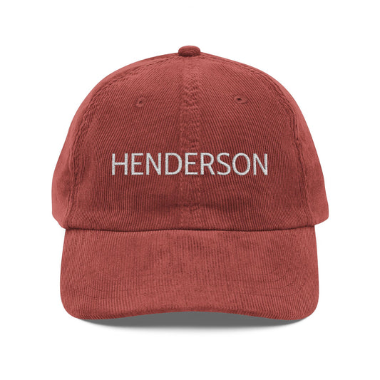 Embroidered Vintage Corduroy Basecall Cap