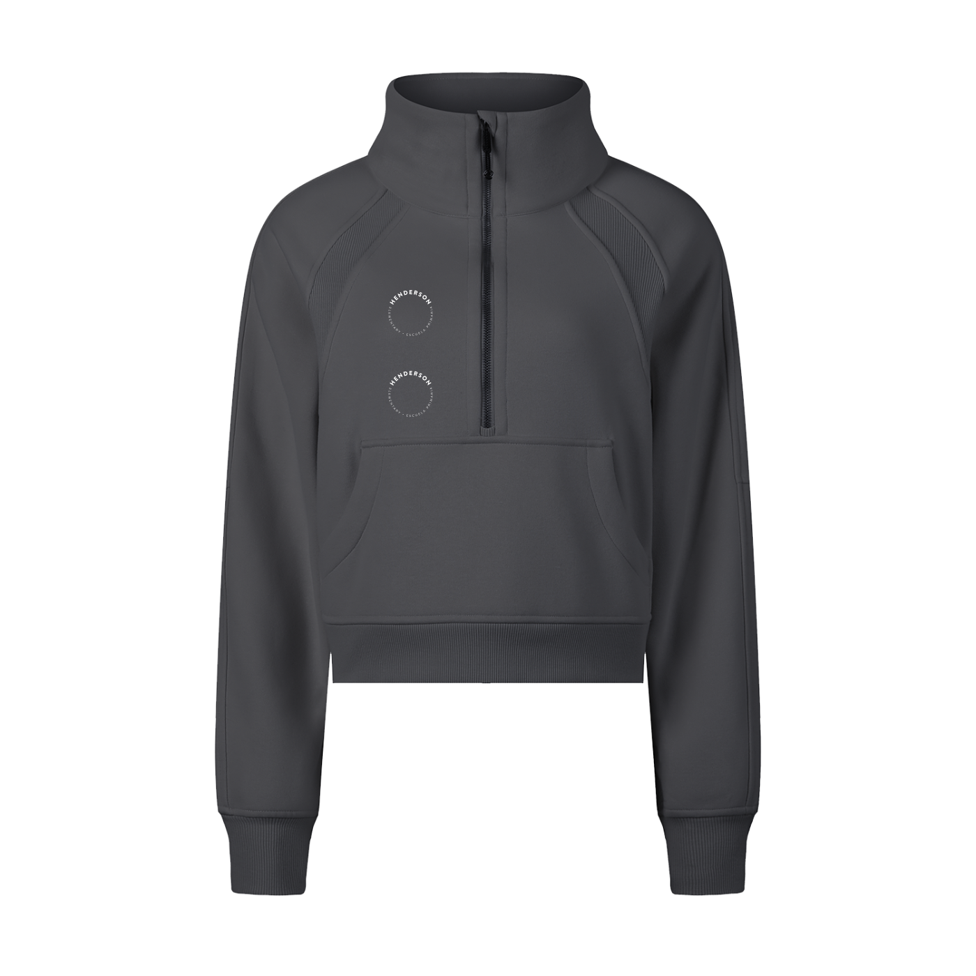 Women's Cropped Half-Zip Sweatshirt
