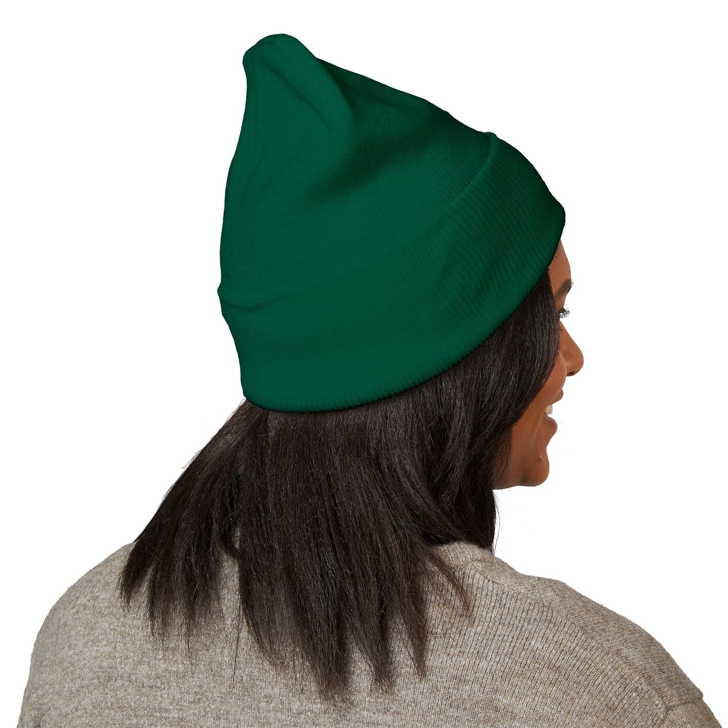 Embroidered Tiger Cuffed Beanie