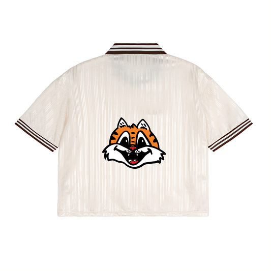 Contrast Stripes Polo Collar T-Shirt