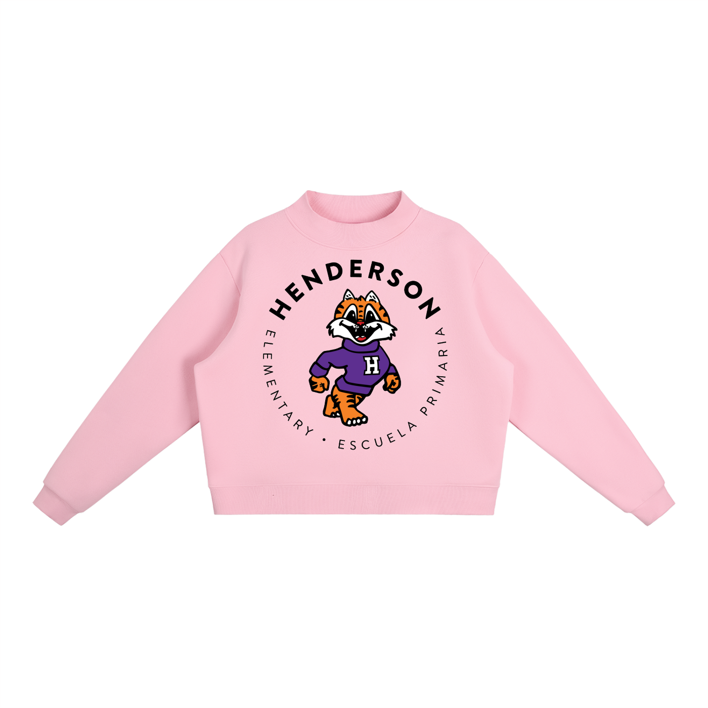 Women's Essential Fleece Mock-Neck Crew Sweatshirt