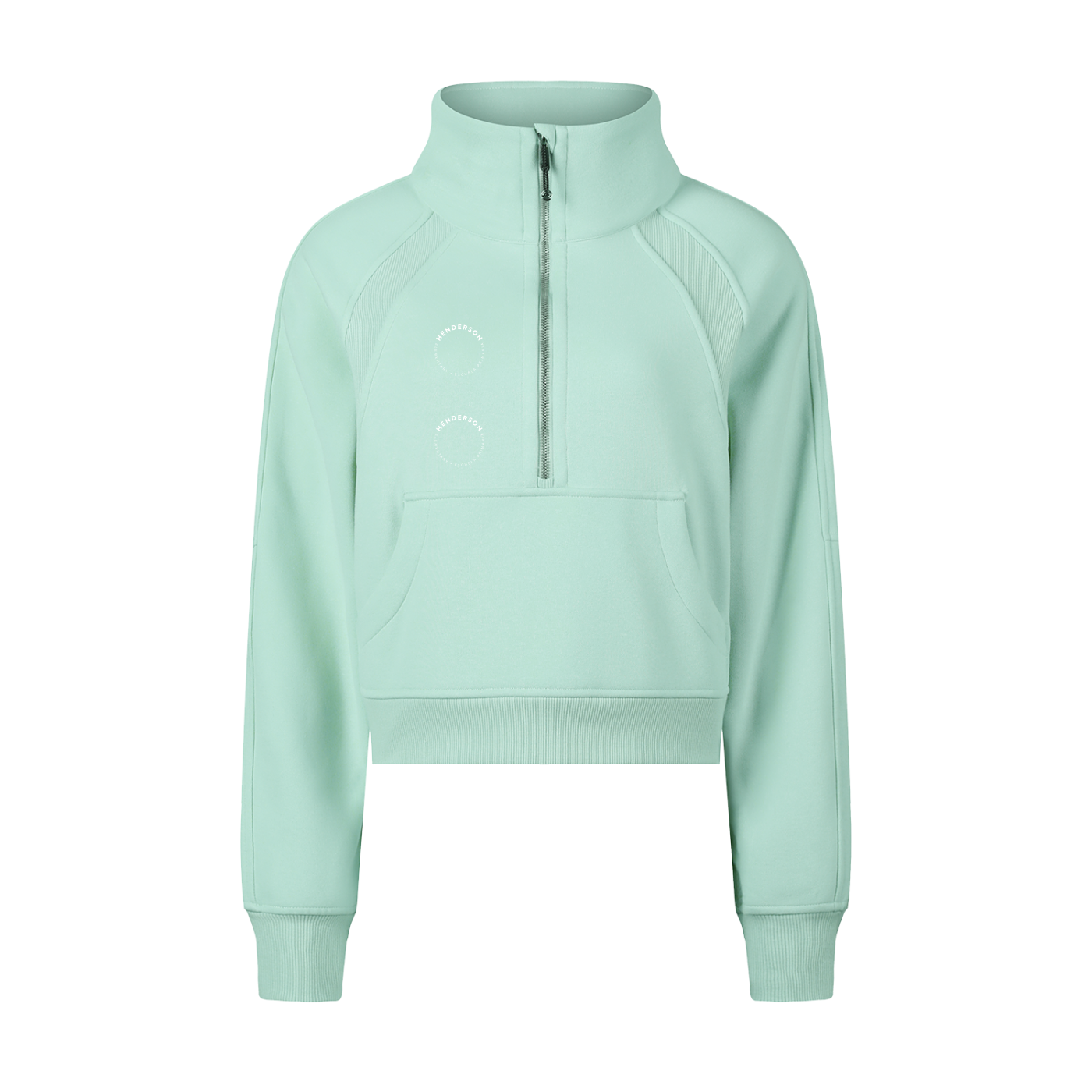 Women's Cropped Half-Zip Sweatshirt