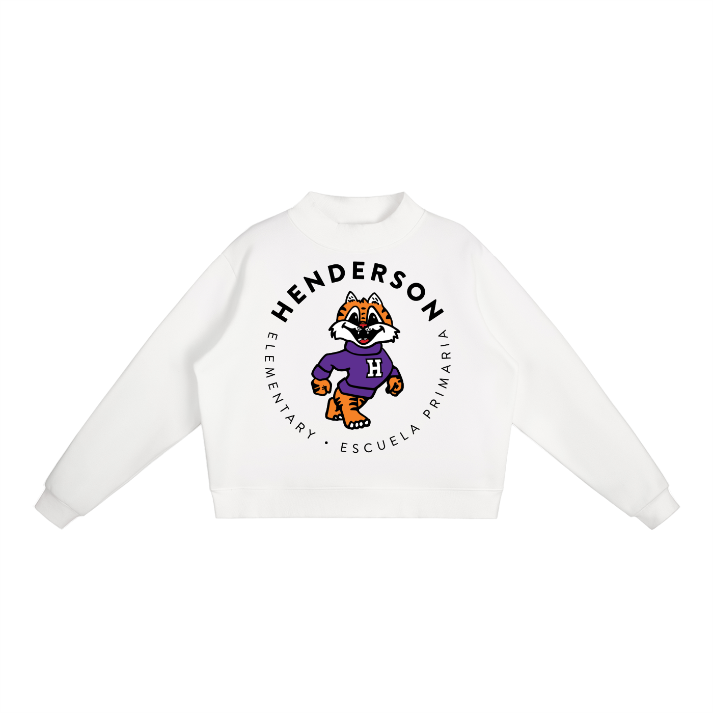Women's Essential Fleece Mock-Neck Crew Sweatshirt