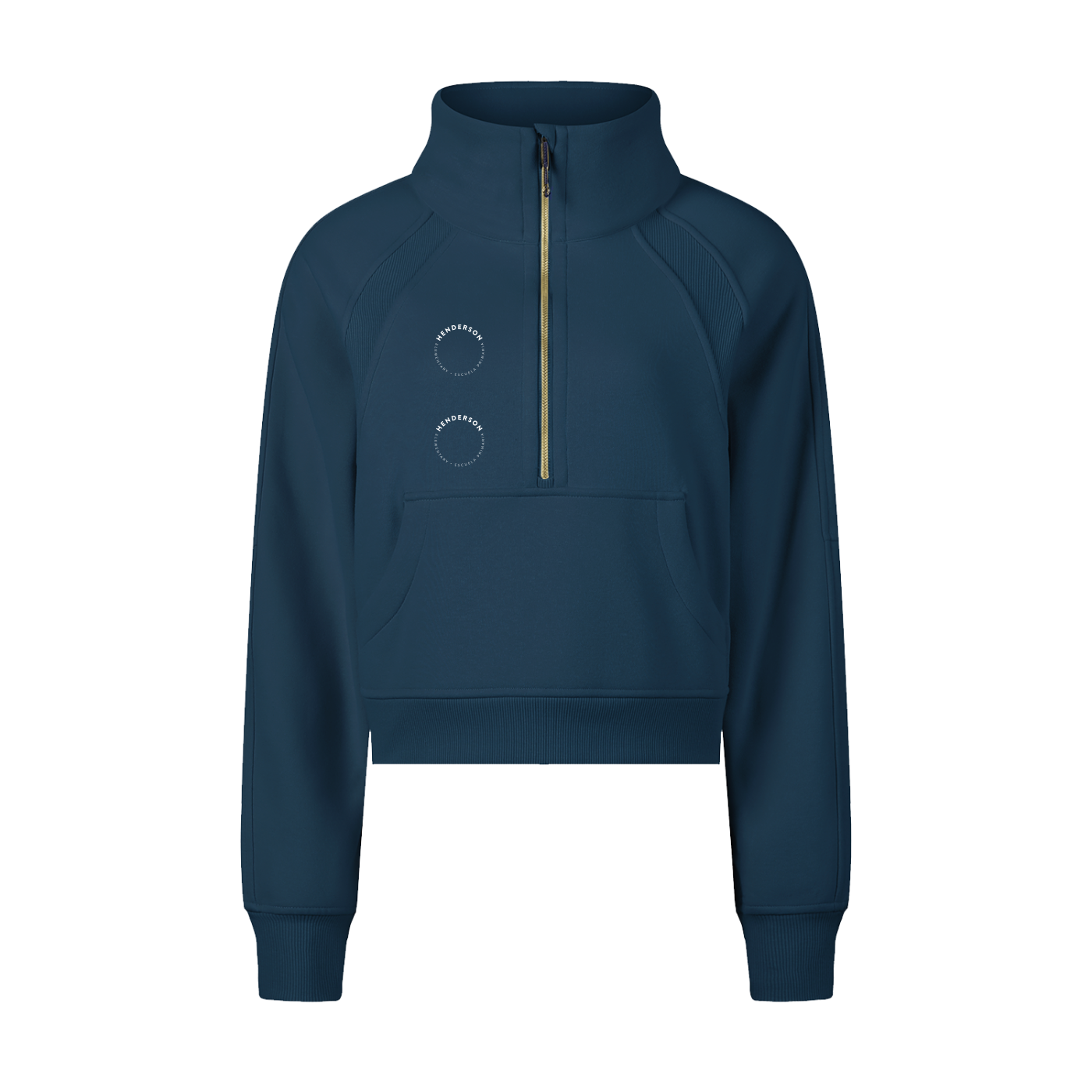 Women's Cropped Half-Zip Sweatshirt