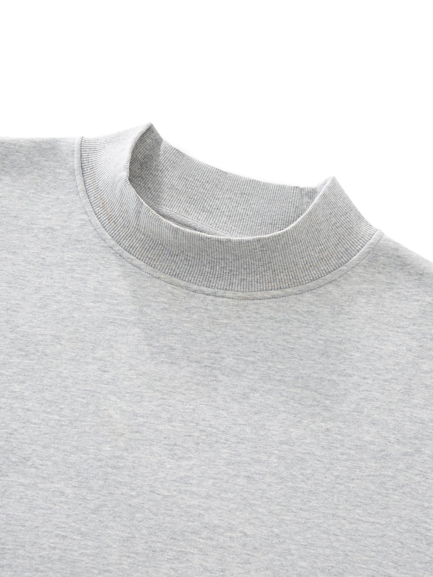 Women's Essential Fleece Mock-Neck Crew Sweatshirt
